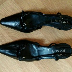 Prada women heel shoes